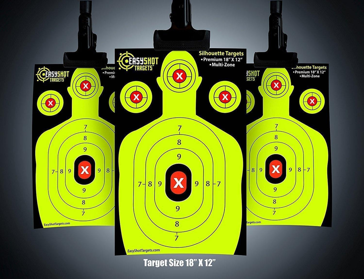 105 Pack - Neon Yellow - Silhouette Targets - EasyShot Targets