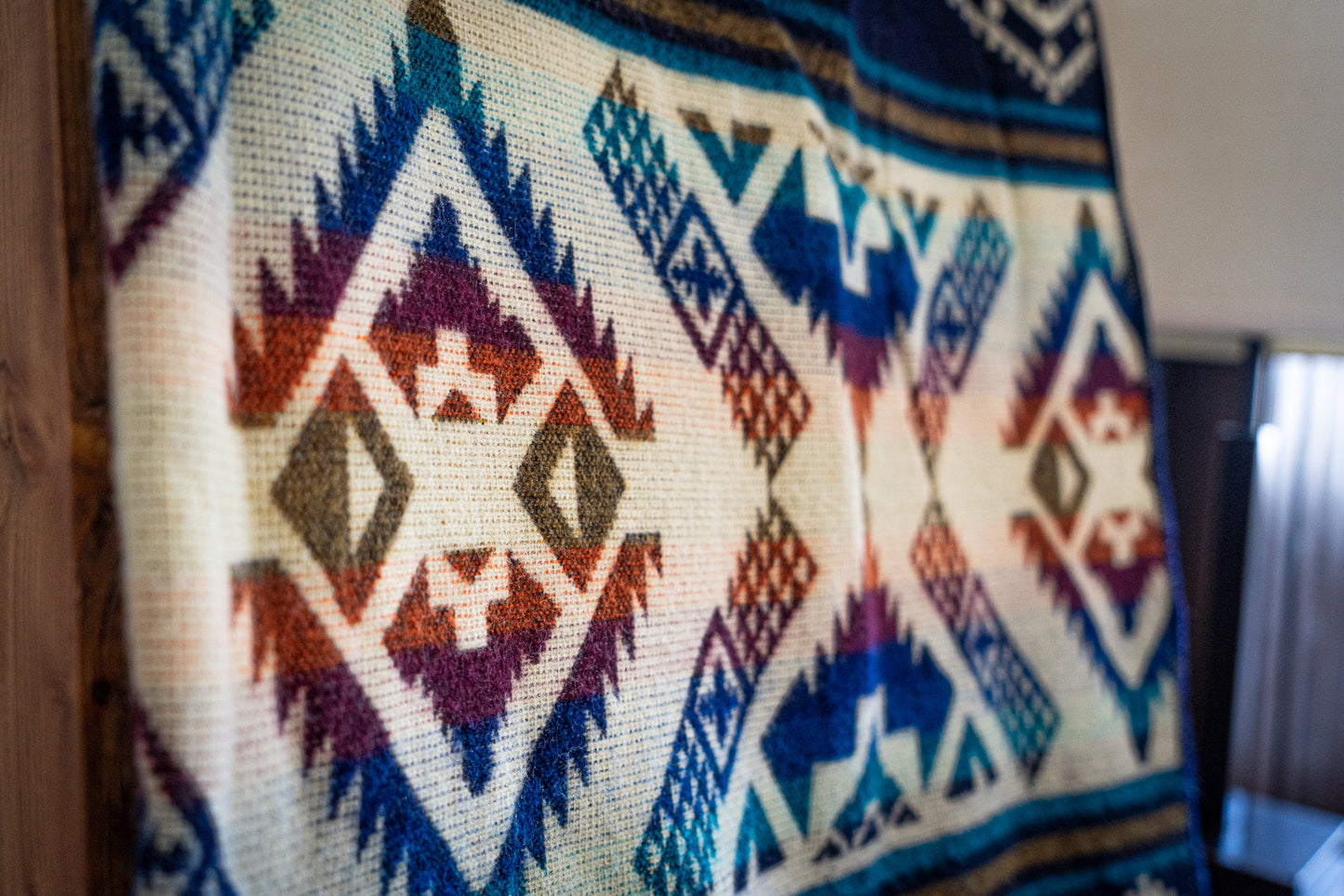 Andean Alpaca Wool Blanket - Rio