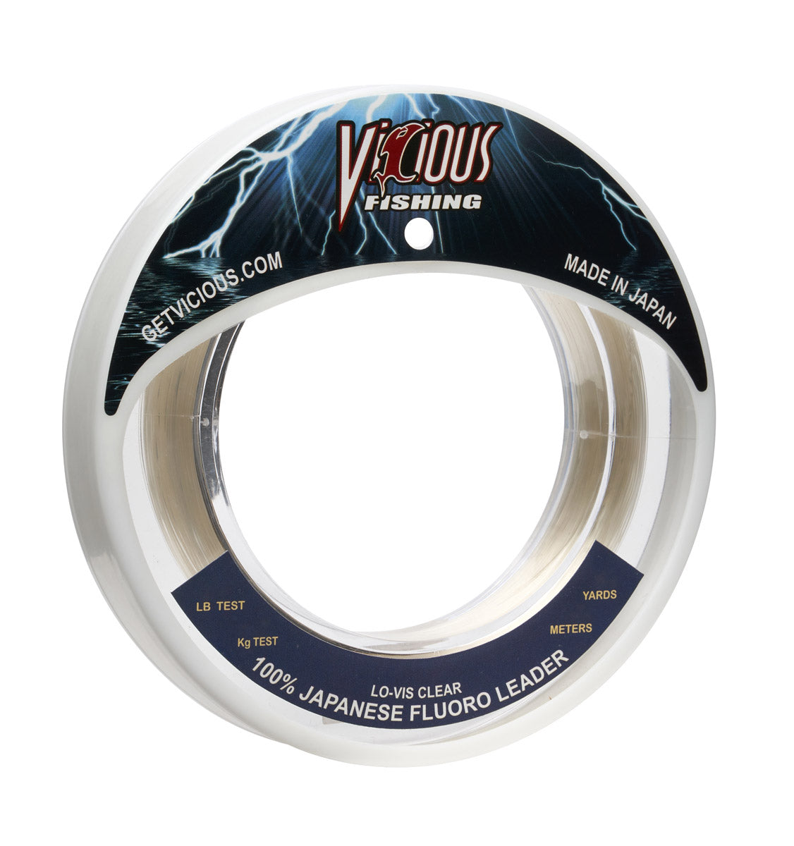Vicious 100% Japanese Fluorocarbon Leader - 10 Lb Test