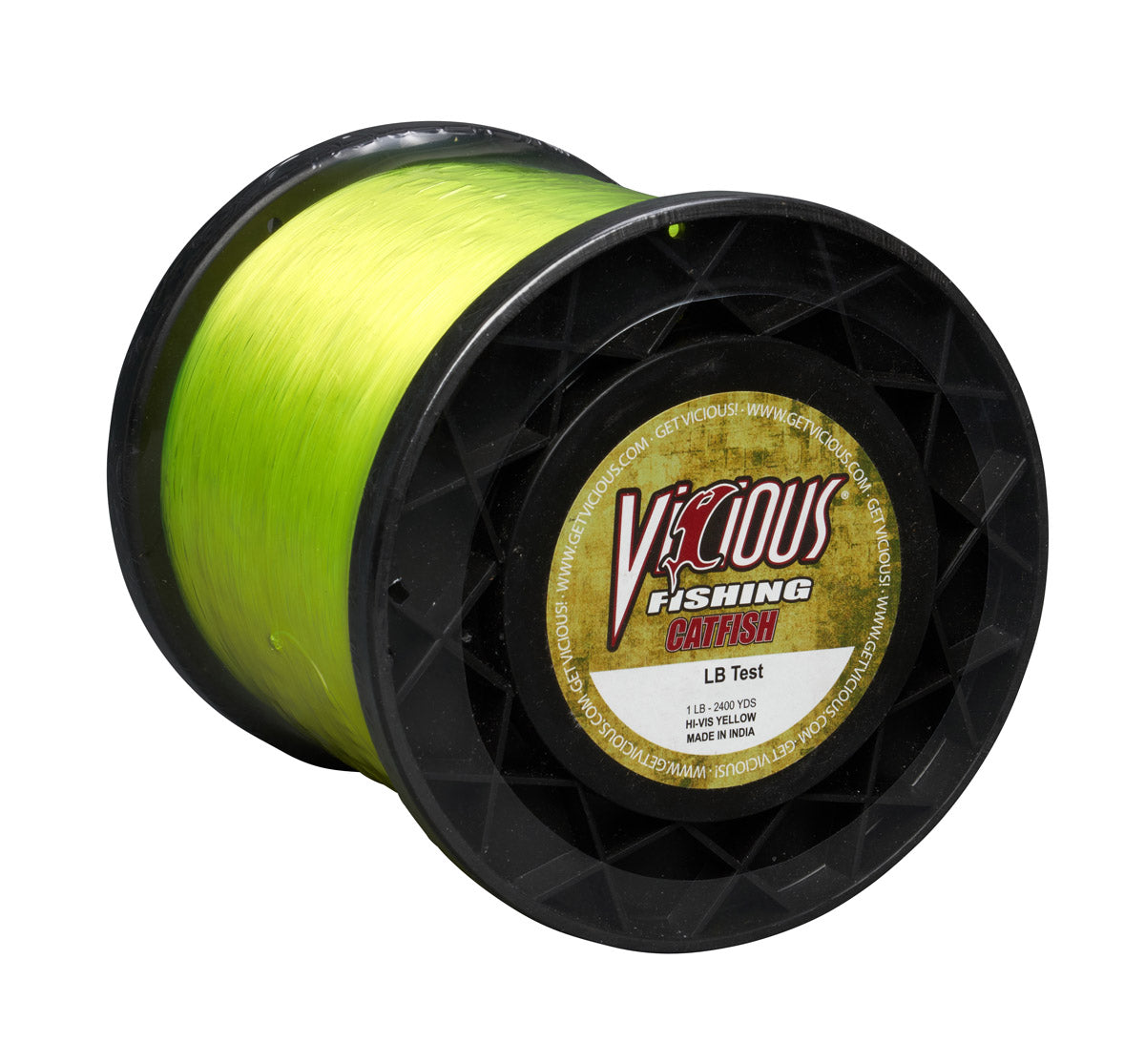 Vicious Catfish Hi-Vis Yellow Mono - 20 Lb Test