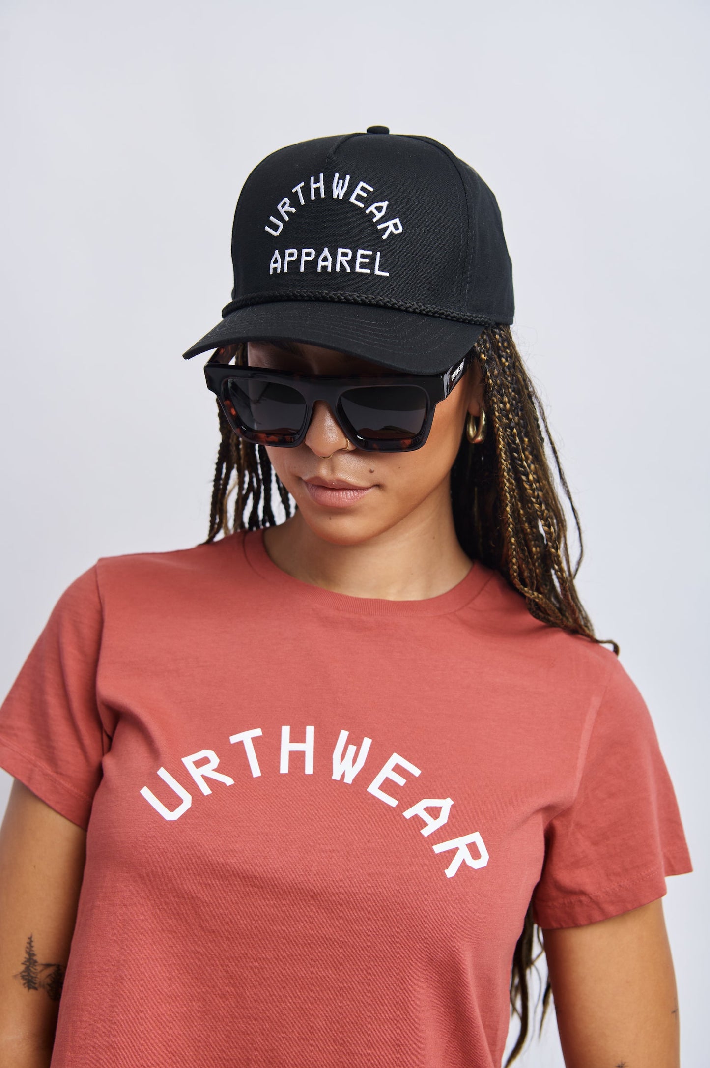 Roped Aviator Cap, Stealth Black by URTHWEAR