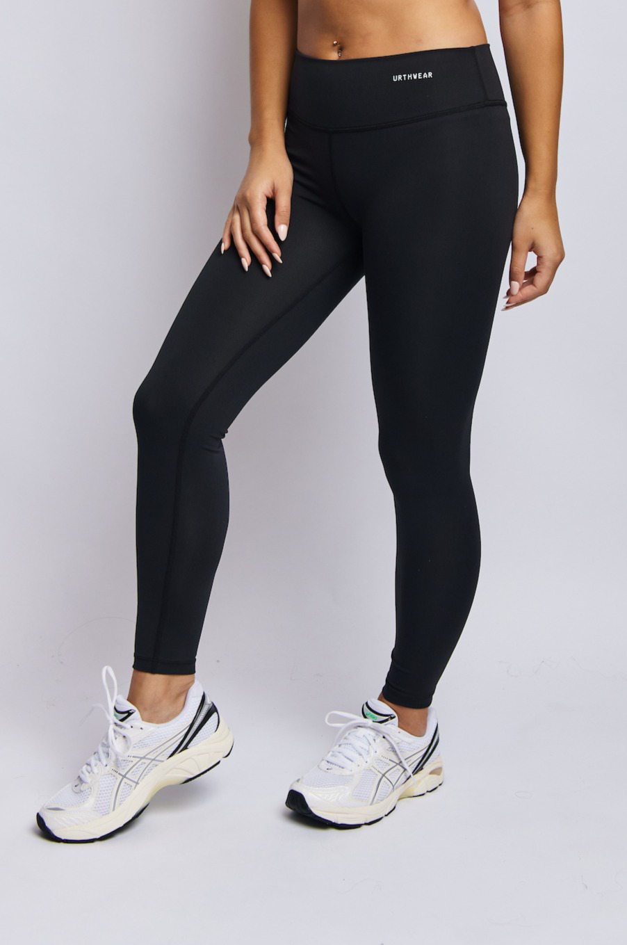 Ecomoss Medium Compression Legging, Raven Black by URTHWEAR