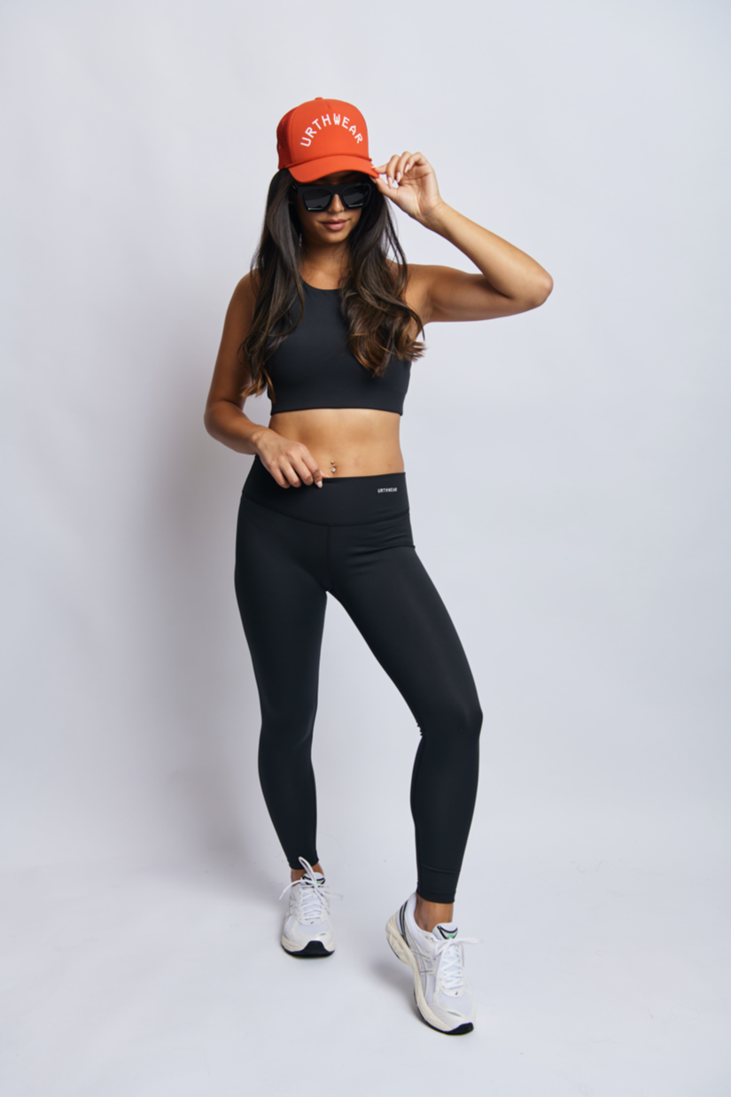 Ecomoss Medium Compression Legging, Raven Black by URTHWEAR