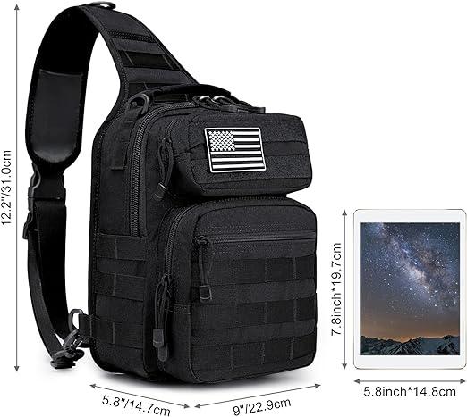 FR Fashion Co. 12" Compact Tactical MOLLE Sling Bag - FR Fashion Co.