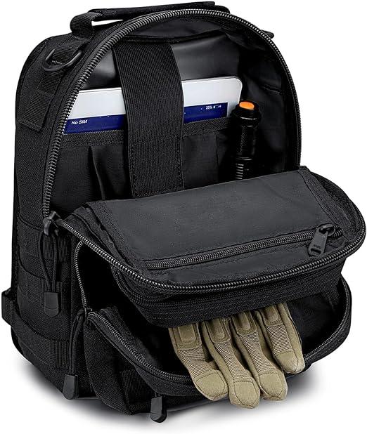 FR Fashion Co. 12" Compact Tactical MOLLE Sling Bag - FR Fashion Co.