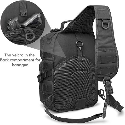 FR Fashion Co. 14" Men's 15L Tactical MOLLE Sling Bag - FR Fashion Co.