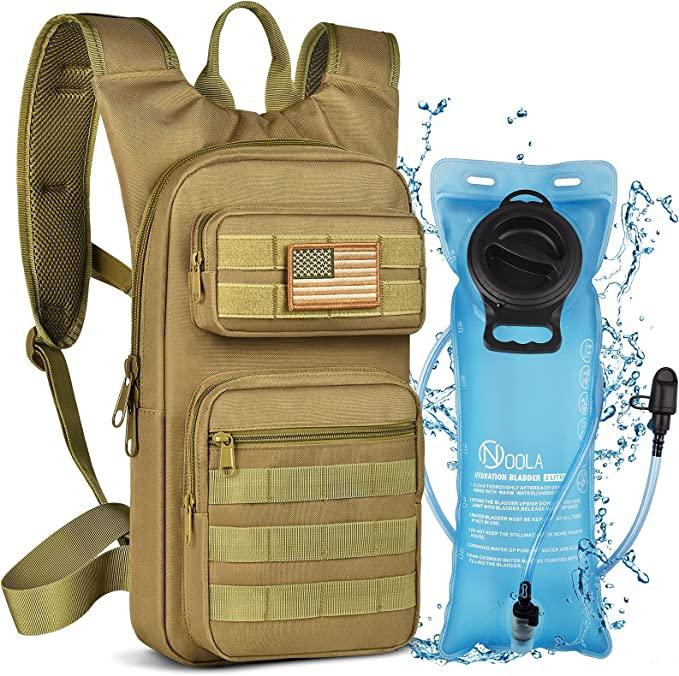 FR Fashion Co. Men's Tactical Backpack with 3L Hydration Bladder | Durable 900D Fabric | MOLLE Webbing | BPA-Free - FR Fashion Co.