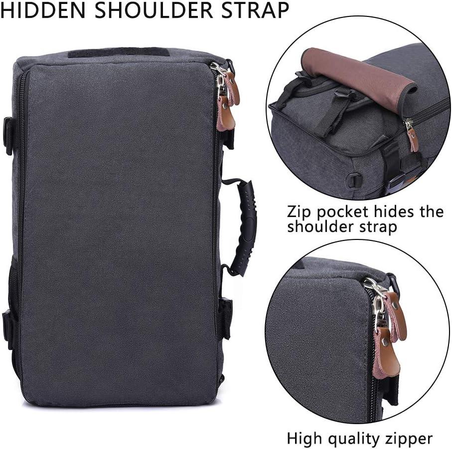 FR Fashion Co. 19" Men's Convertible Canvas Travel Backpack - FR Fashion Co.