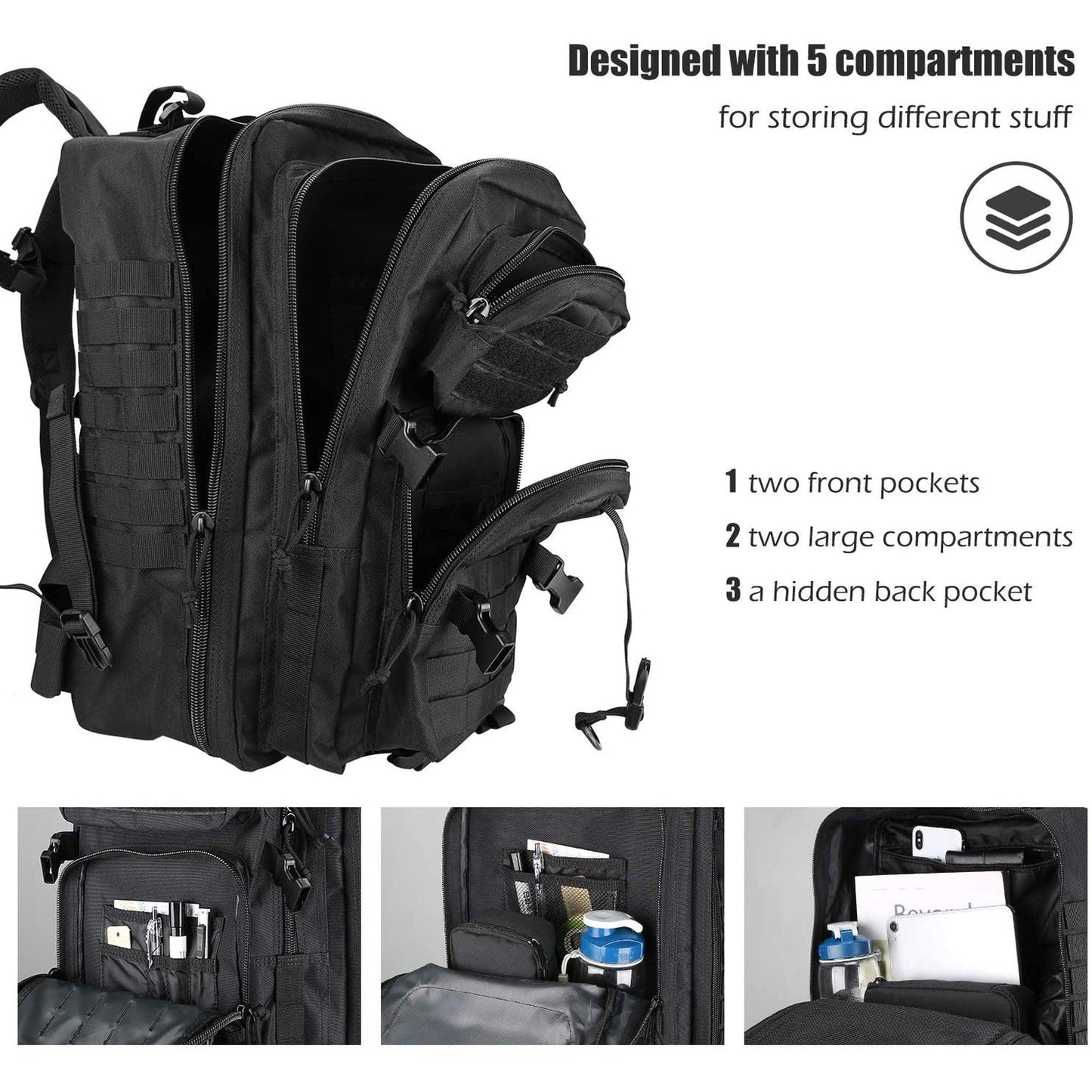 Molle-System Men's Tactical Backpack - FR Fashion Co.