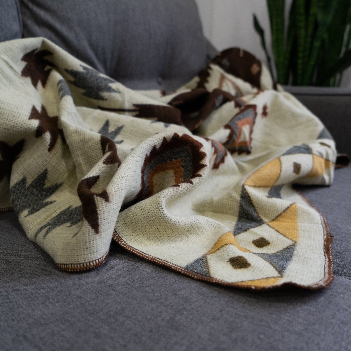 Andean Alpaca Wool Blanket - Mojave (Throw)