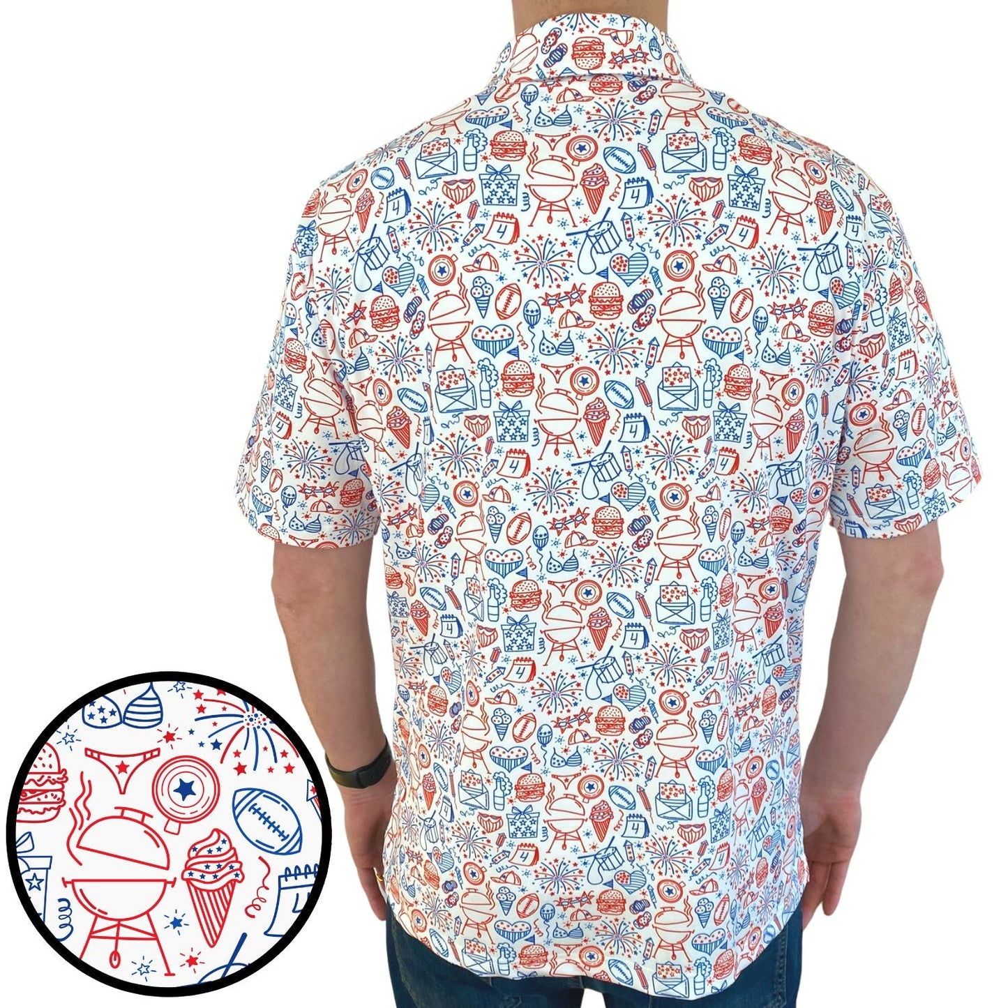BBQ America Everyday Polo by Tropical Bros