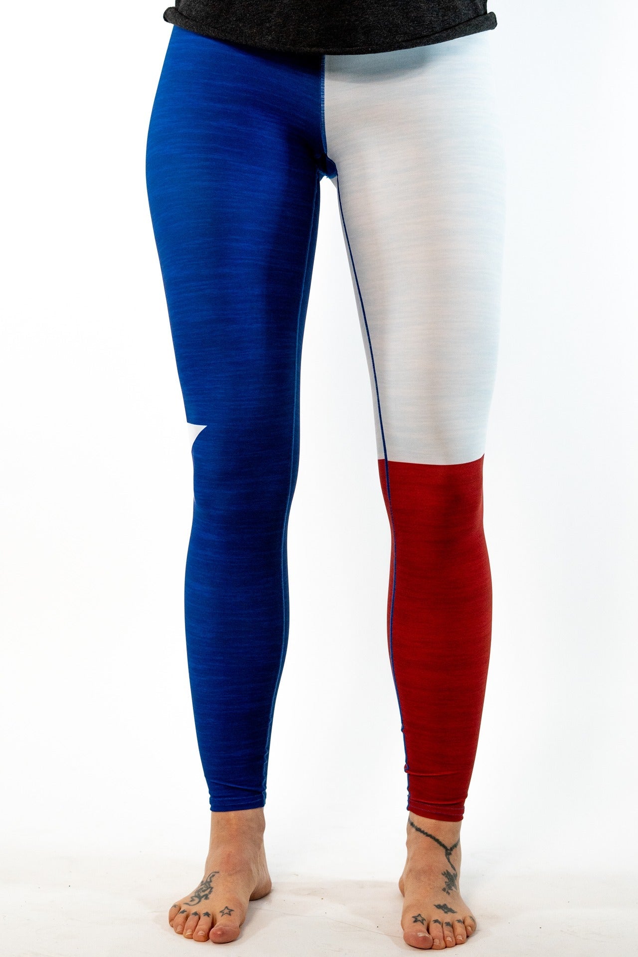Texas State Pride Flag Yoga Pants *FINAL SALE* by Colorado Threads Clothing