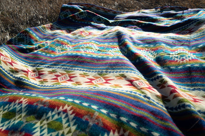 Andean Alpaca Wool Blanket - Galapagos