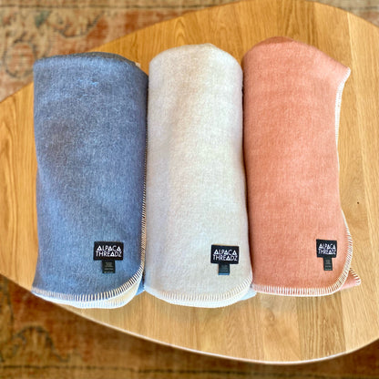 Alpaca Camp Throw - Solids