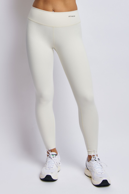 Ecomoss Medium Compression Legging, Alabaster White by URTHWEAR