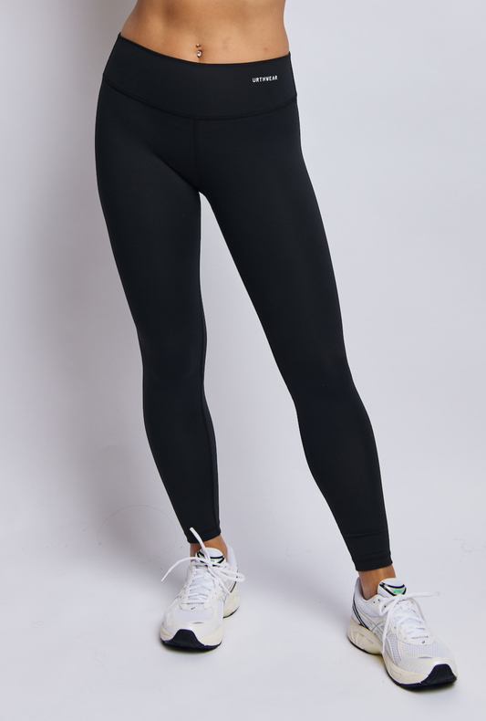 Ecomoss Medium Compression Legging, Raven Black by URTHWEAR
