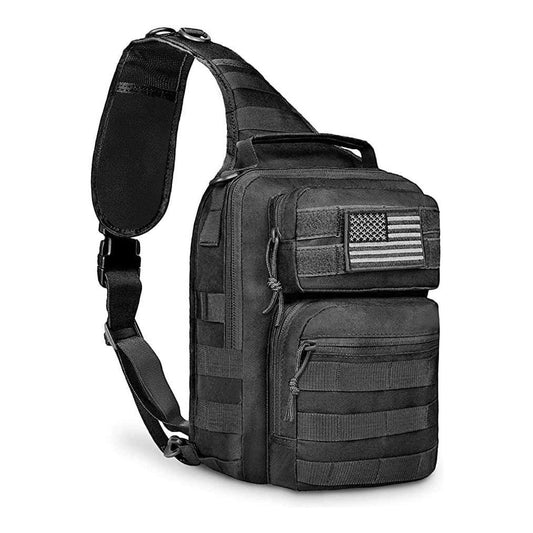 FR Fashion Co. 11" Men's MOLLE Tactical Crossbody Sling Bag - FR Fashion Co. 