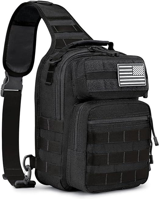 FR Fashion Co. 12" Compact Tactical MOLLE Sling Bag - FR Fashion Co. 