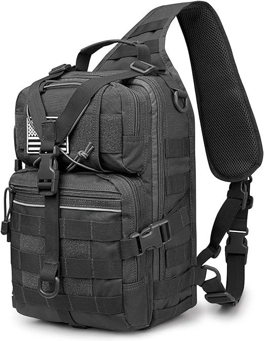 FR Fashion Co. 14" Men's 15L Tactical MOLLE Sling Bag - FR Fashion Co. 