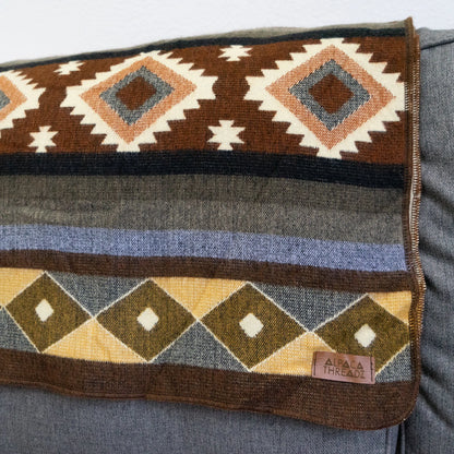 Andean Alpaca Wool Blanket - Mojave (Throw)