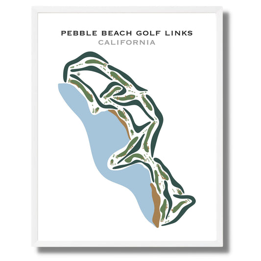 Pebble Beach Golf Links, California by Golf Course Prints