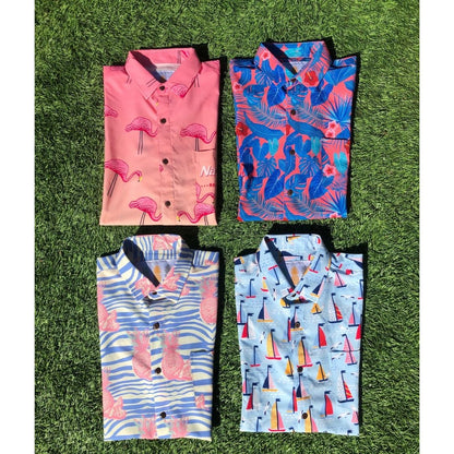 Super Stretch - PURE Pineapple Hawaiian Shirt by Tropical Bros